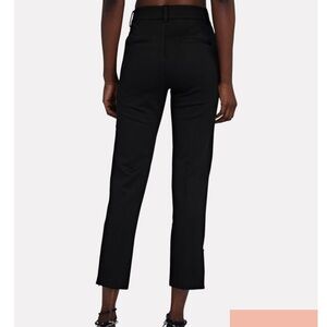 NWT Anine Bing Ian Ponte Slim-Leg Pant in Black | Size 4